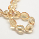 Electroplate Transparent Glass Beads Strands UK-EGLA-Q045-13x18mm-09-K-2