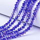 Electroplate Glass Beads Strands UK-EGLA-A034-T6mm-B15-1