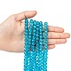 Crackle Glass Beads Strands UK-CCG-Q001-8mm-06-4