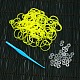 Fluorescent Neon Color Rubber Loom Bands Refills with Accessories UK-DIY-R006-03-K-1
