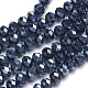 Faceted Rondelle Glass Beads Strands UK-GR8MMY-27L-1