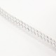 2 Row Silver Aluminum Studded Faux Suede Cord UK-LW-D005-03P-2
