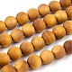 Natural Wood Beads Strand UK-X-WOOD-F006-01-8mm-2