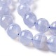 Round Natural Blue Lace Agate Bead Strands UK-G-F289-27-8mm-4