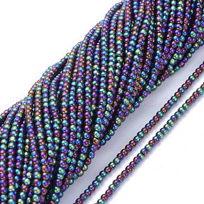 Electroplate Glass Beads Strands UK-EGLA-K014-A-FP10-1