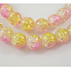 Crackle Glass Beads Strands UK-GGC10mm019-K-1