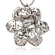 Lovely Flower Pendant Necklace Findings&nbsp;UK-ENAM-M001-22E-2