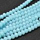 Faceted Rondelle Glass Beads Strands UK-GLAA-I033-4mm-02-1