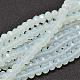 Faceted Rondelle Glass Beads Strands UK-X-GLAA-I033-8mm-21-1