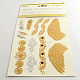 Mixed Shapes Cool Body Art Removable Fake Temporary Tattoos Metallic Paper Stickers UK-AJEW-Q081-55-1