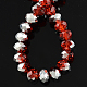 1Strand Electroplate Glass Beads Strands UK-X-GR6MMY-18S-2