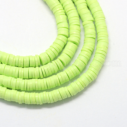 Eco-Friendly Handmade Polymer Clay Beads UK-X-CLAY-R067-6.0mm-24-1