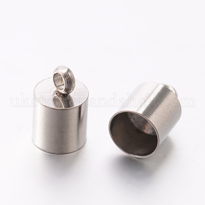 201 Stainless Steel Cord Ends UK-STAS-E077-07-1