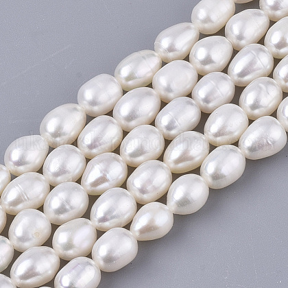Natural Cultured Freshwater Pearl Beads Strands UK-PEAR-Q015-036A-01-1