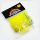 Fluorescent Neon Color Rubber Loom Bands Refills with Accessories UK-DIY-R006-03-K-2