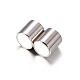 Column 304 Stainless Steel Magnetic Clasps with Glue-in Ends UK-STAS-I026-01-3