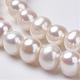 Natural Cultured Freshwater Pearl Beads Strands UK-PEAR-D187-04-3