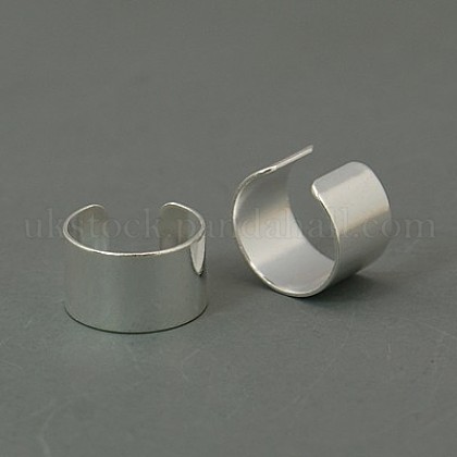Brass Clip-on Earring Findings UK-KK-1642-1-S-K-1