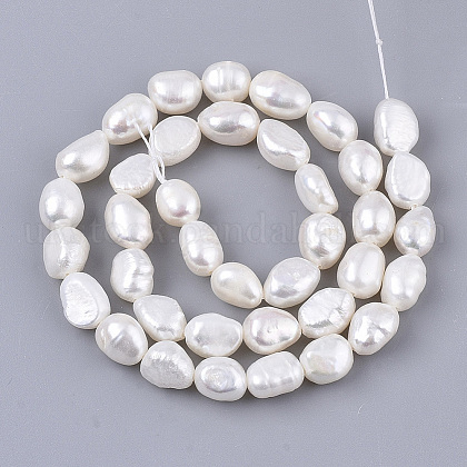 Natural Cultured Freshwater Pearl Beads Strands UK-PEAR-Q015-033-1