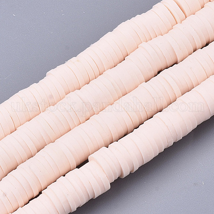Handmade Polymer Clay Beads Strands UK-CLAY-R089-6mm-072-1