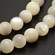 Round Natural Mother of Pearl Shell Beads Strands UK-BSHE-N006-02-4mm-K-2