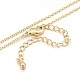 Human Real 18K Gold Plated Alloy Micro Pave Cubic Zirconia Pendant Necklaces UK-NJEW-H416-02G-3