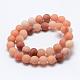 Natural Pink Aventurine Beads Strands UK-G-G716-01-6mm-2
