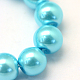 Baking Painted Pearlized Glass Pearl Round Bead Strands UK-HY-Q003-6mm-48-3