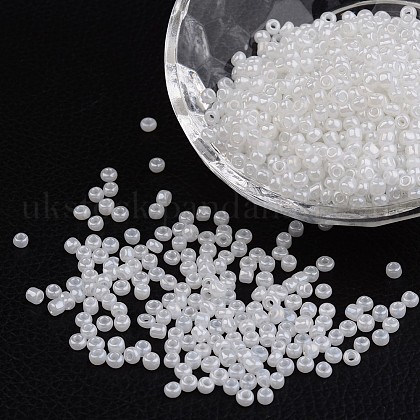 8/0 Ceylon Round Glass Seed Beads&nbsp;UK-X-SEED-A011-3mm-141-1