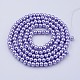 Glass Pearl Beads Strands UK-HY-6D-B25-1