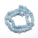 Natural Aquamarine Chip Beads Strands UK-G-E271-96-2