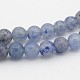 Natural Blue Aventurine Round Beads Strands UK-G-N0120-08-4mm-1