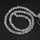 Electroplate Glass Beads Strands UK-EGLA-F002-E17-3