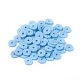 Flat Round Eco-Friendly Handmade Polymer Clay Beads UK-CLAY-R067-6.0mm-36-4