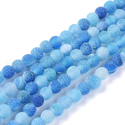 Natural Weathered Agate Beads Strands UK-G-L534-05-6mm-1