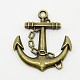 Nautical Theme Pirate Tibetan Silver Alloy Pendants UK-TIBEP-X0030-AB-FF-K-2