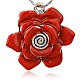 Lovely Flower Pendant Necklace Findings&nbsp;UK-ENAM-M001-22E-1