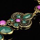 Resin Statement Necklaces for Carnival UK-NJEW-D118-02-3