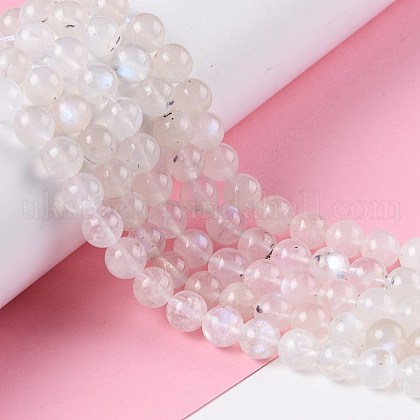 Natural Rainbow Moonstone Beads Strands&nbsp;UK-G-I249-B04-05-1