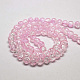 Two Tone Crackle Glass Beads Strands UK-GLAA-F034-8mm-04-K-3