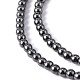 Non-Magnetic Synthetic Hematite Beads Strands UK-G-H1624-4mm-1-2