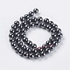 Non-Magnetic Synthetic Hematite Beads Strands UK-G-H1071-1-2
