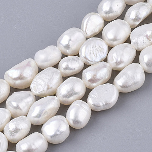 Natural Cultured Freshwater Pearl Beads Strands UK-PEAR-Q015-033