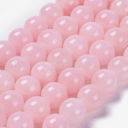 Natural Mashan Jade Round Beads Strands UK-G-D263-8mm-XS02-1