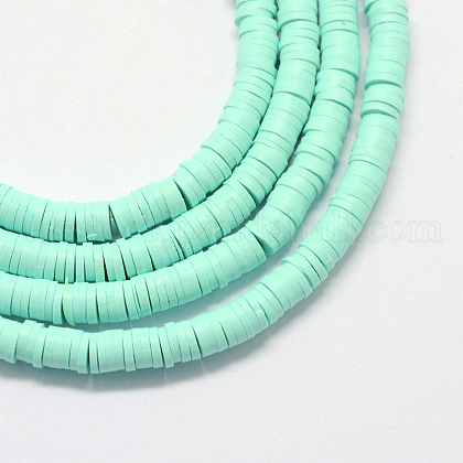 Eco-Friendly Handmade Polymer Clay Beads UK-X-CLAY-R067-4.0mm-20-1