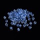 Faceted Bicone Transparent Glass Beads&nbsp;UK-GLAA-E019-3mm-07-2