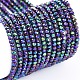 Electroplate Glass Beads Strands UK-EGLA-F149-FP-06-1