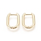 Brass Huggie Hoop Earrings UK-EJEW-F245-04G-A-1
