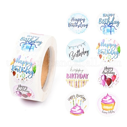 Birthday Theme Paper Stickers UK-DIY-L051-010E-1