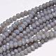 Faceted Rondelle Glass Beads Strands UK-X-GLAA-I033-4mm-14-1